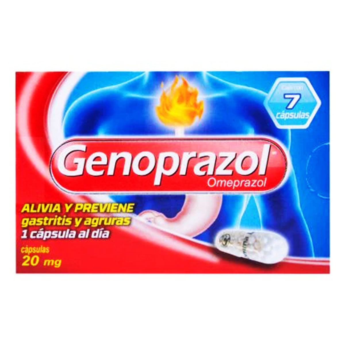 Medicamento Genoprazol Cap 7 PZS