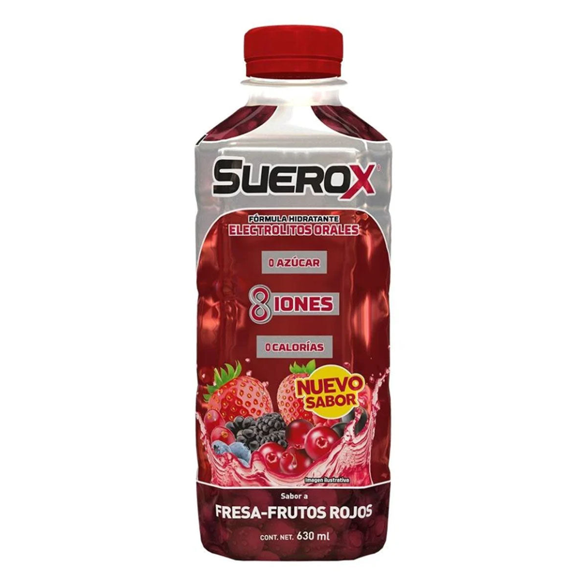 Suerox 8Iones Fresa/F.Rojos 630 MLL