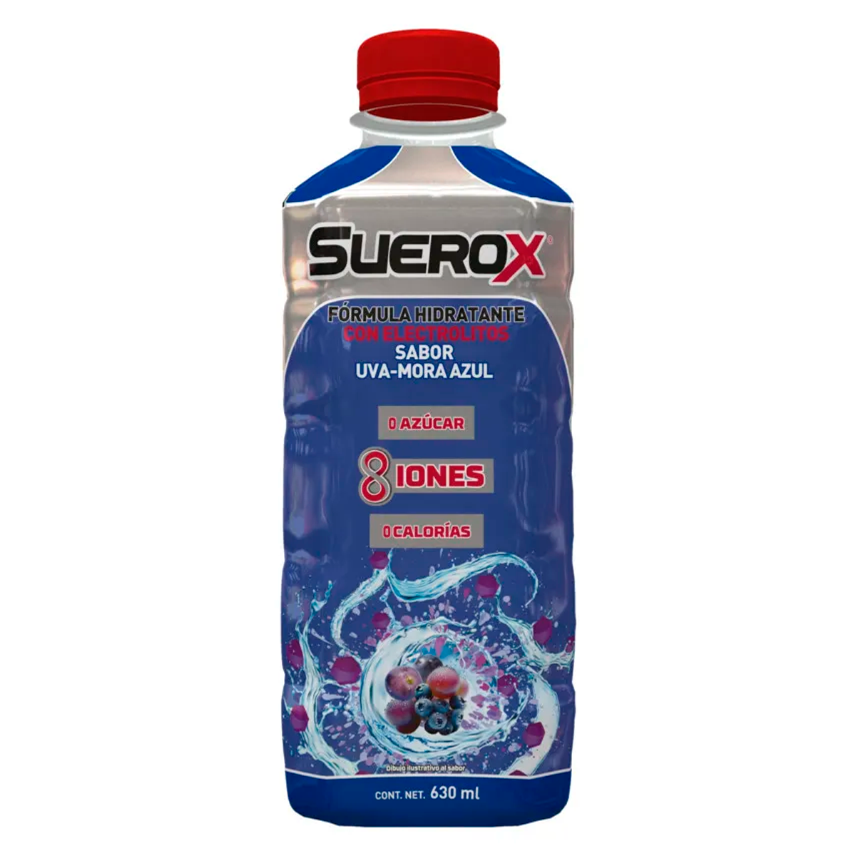 Suerox 8Iones Uva Mora Azul Suerox Uva 630 MLL
