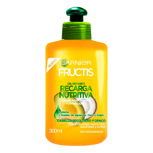 Crema Para Peinar Garnier Fructis Oil Repair 3 Nutritiva 300 MLL