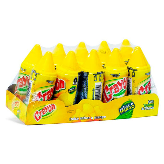 Dulce Crayon Mango 10 Pzas 28 GRS