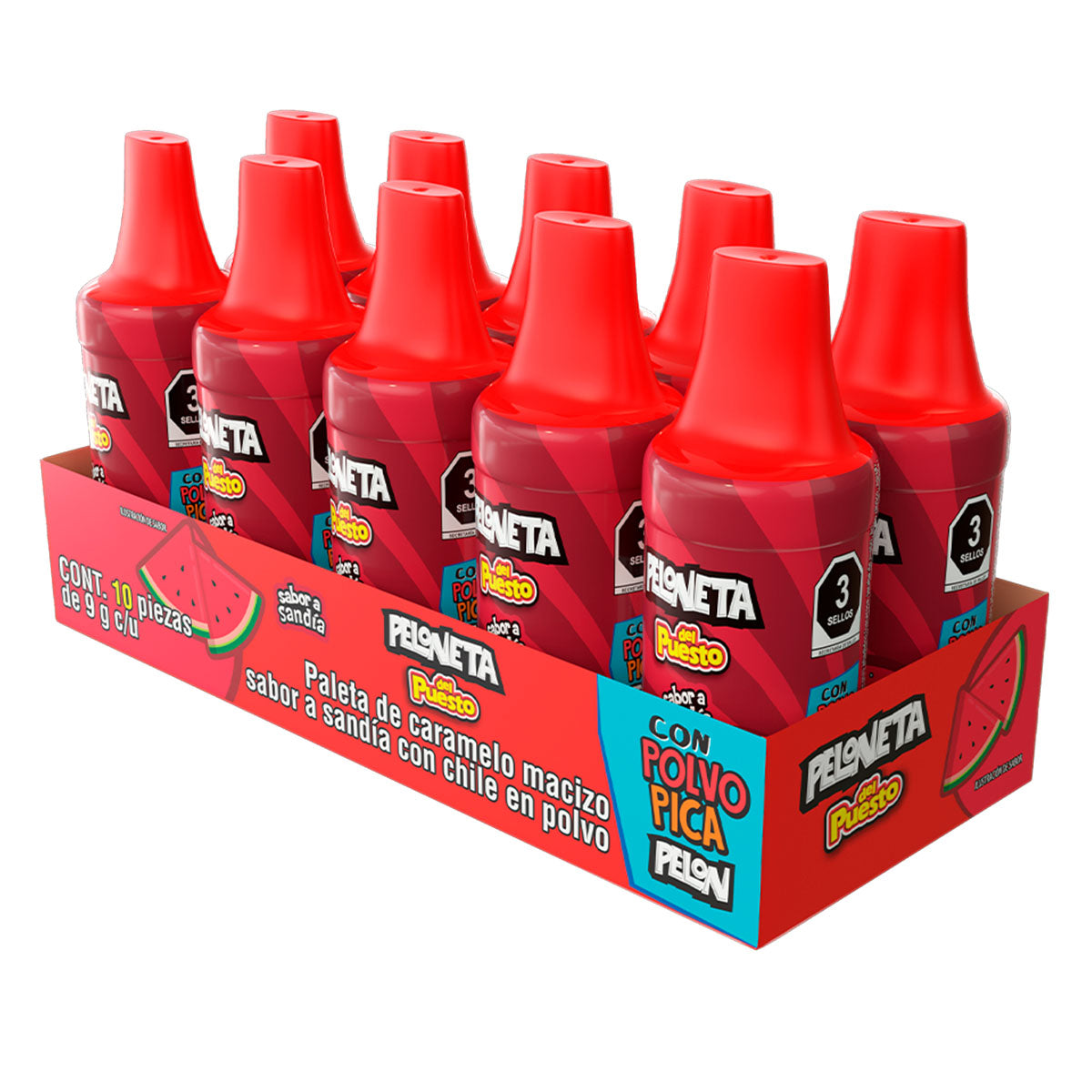 Paleta Peloneta Del Puesto Chamoy Sandia 9 GRS