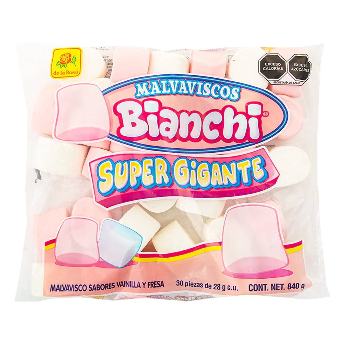 Malvavisco Bianchi Gigante Rosa Y Blanco 30 PZS