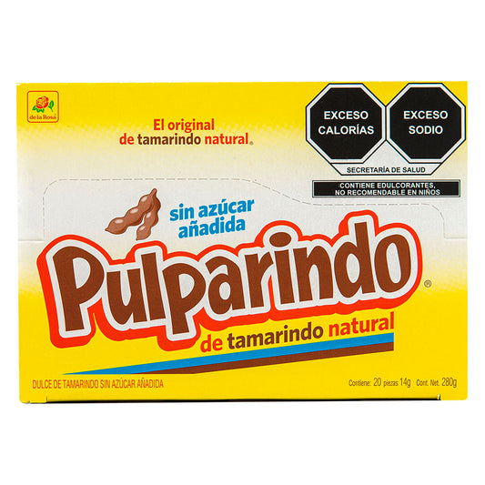 Dulce Pulparindo Sin Azucar 20 PZS