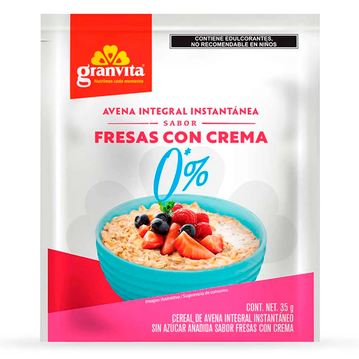 Avena Granvita 0%Azucar Fresa 35 GRS