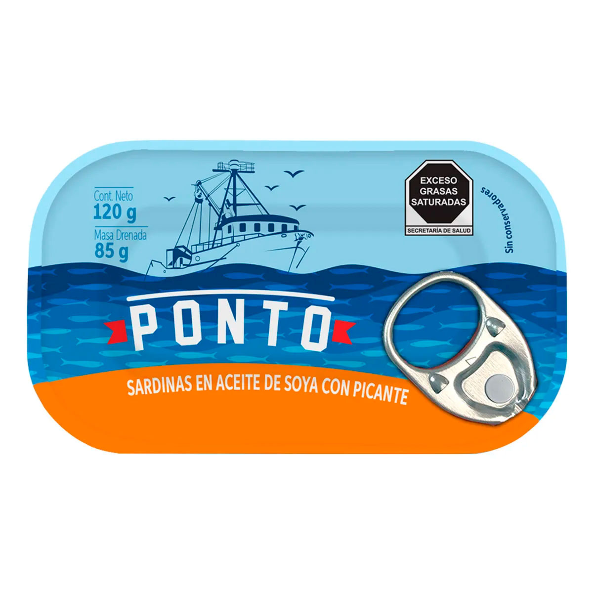 Sardina Ponto Aceite Soya Picante 120 GRS