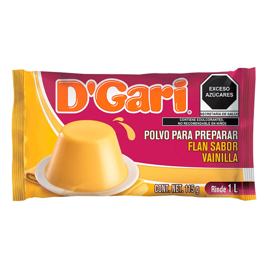 Flan Sabor Vainilla D'Gari 115 GRS