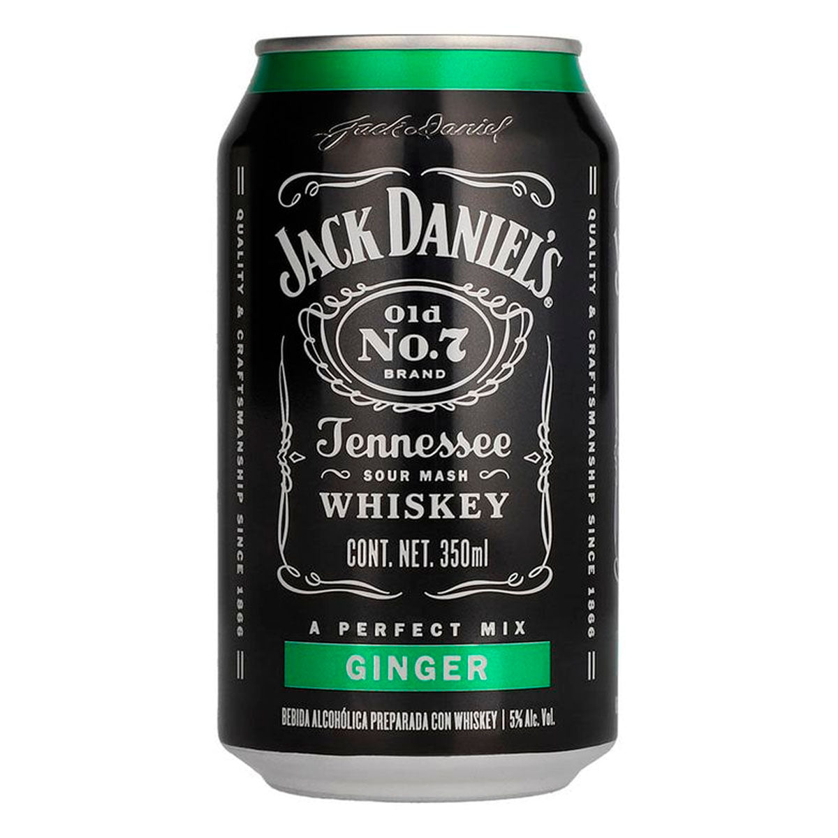 Bebida Alcohólica Preparada Jack Daniels Ginger 350 MLL