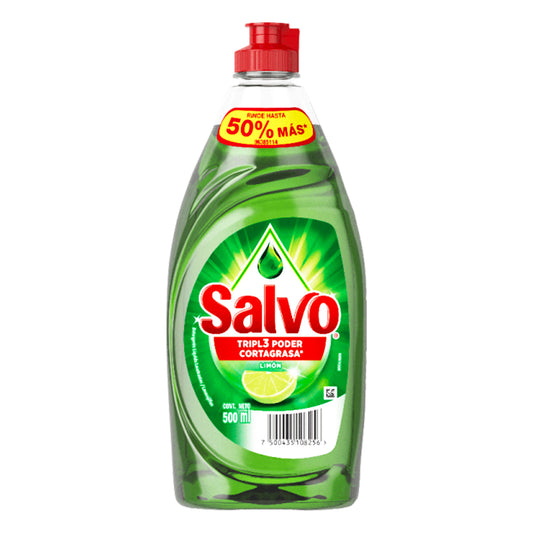 Detergente Líquido Salvo Limón 500 MLL