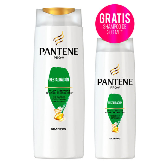 Shampoo Pantene Restauración 2En1 400 MLL