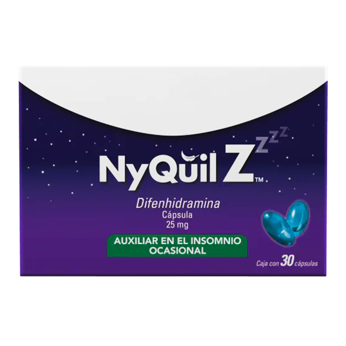 Medicamento Nyquil Z Difenhidramina 30 PZS