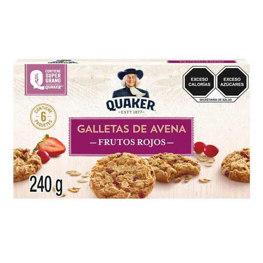 Galleta Quaker Avena Frutos Rojos 240 GRS