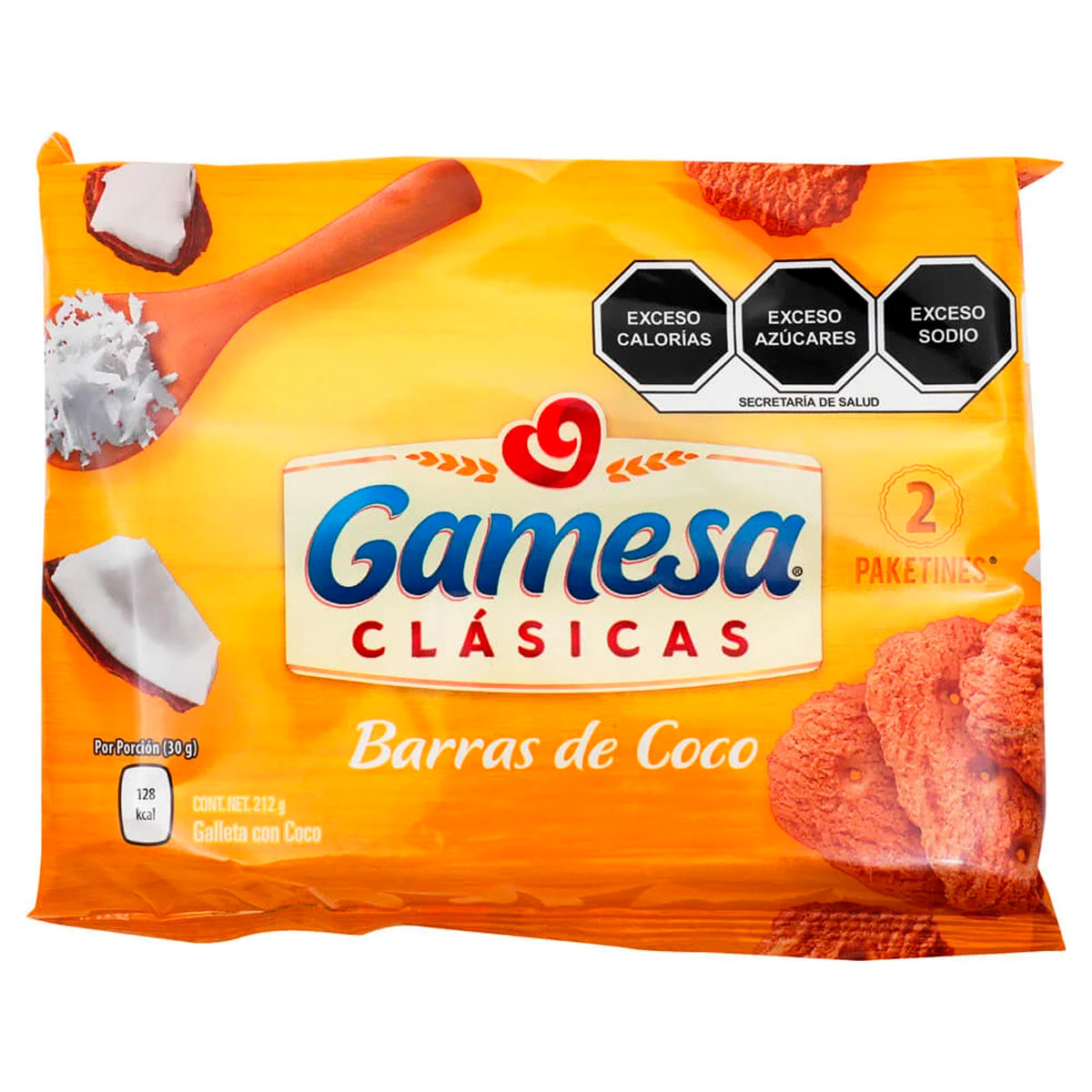 Galletas Gamesa Barras de Coco 212 GRS