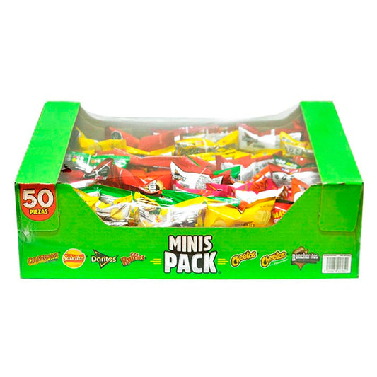 Botanas Sabriminis Pack Surtido 50 PZS