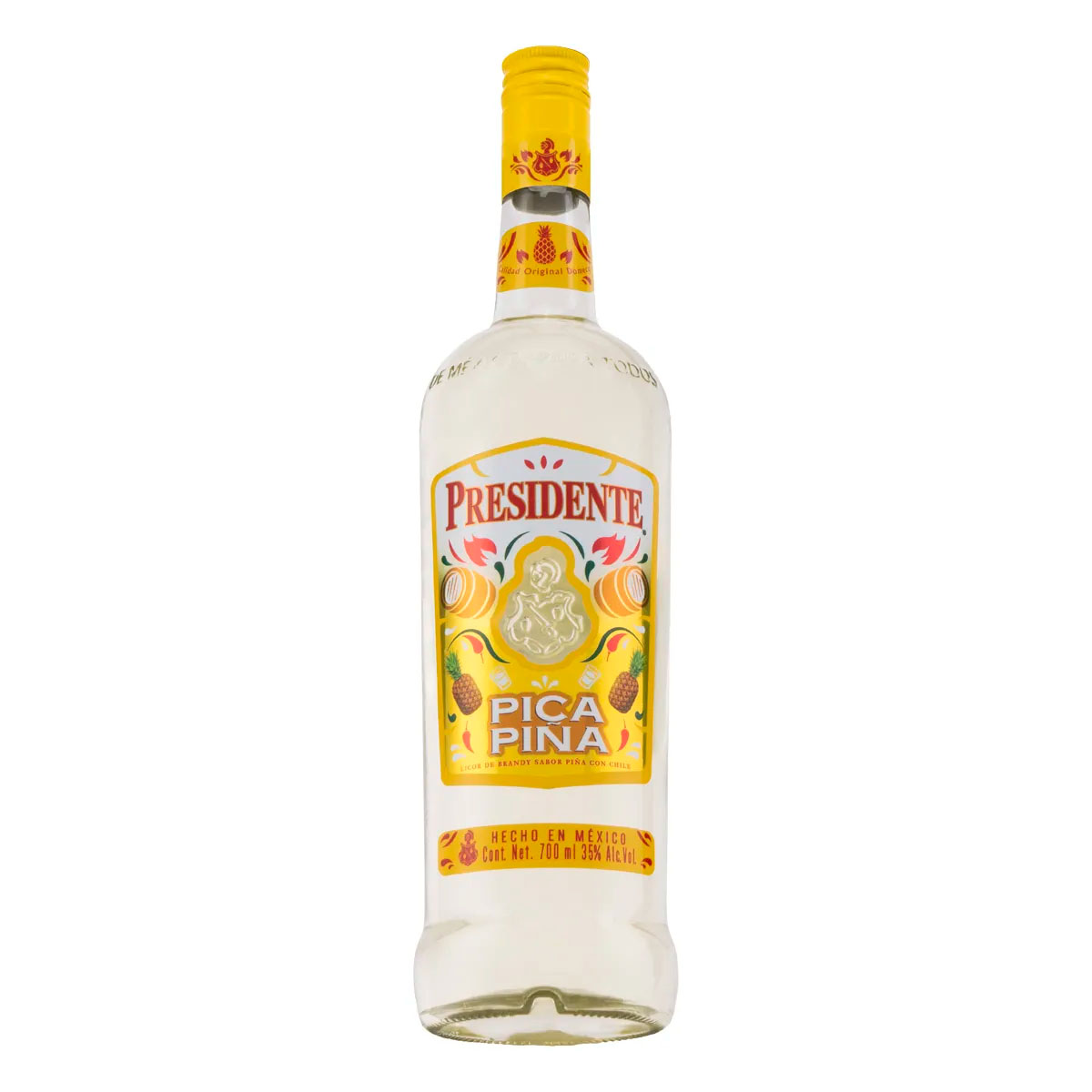 Licor De Brandy Presidente Pica Piña 700 MLL