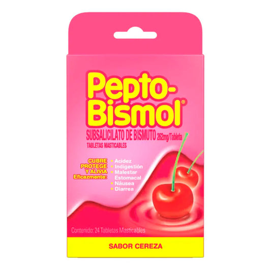 Pepto Bismol Cereza 24 PZS