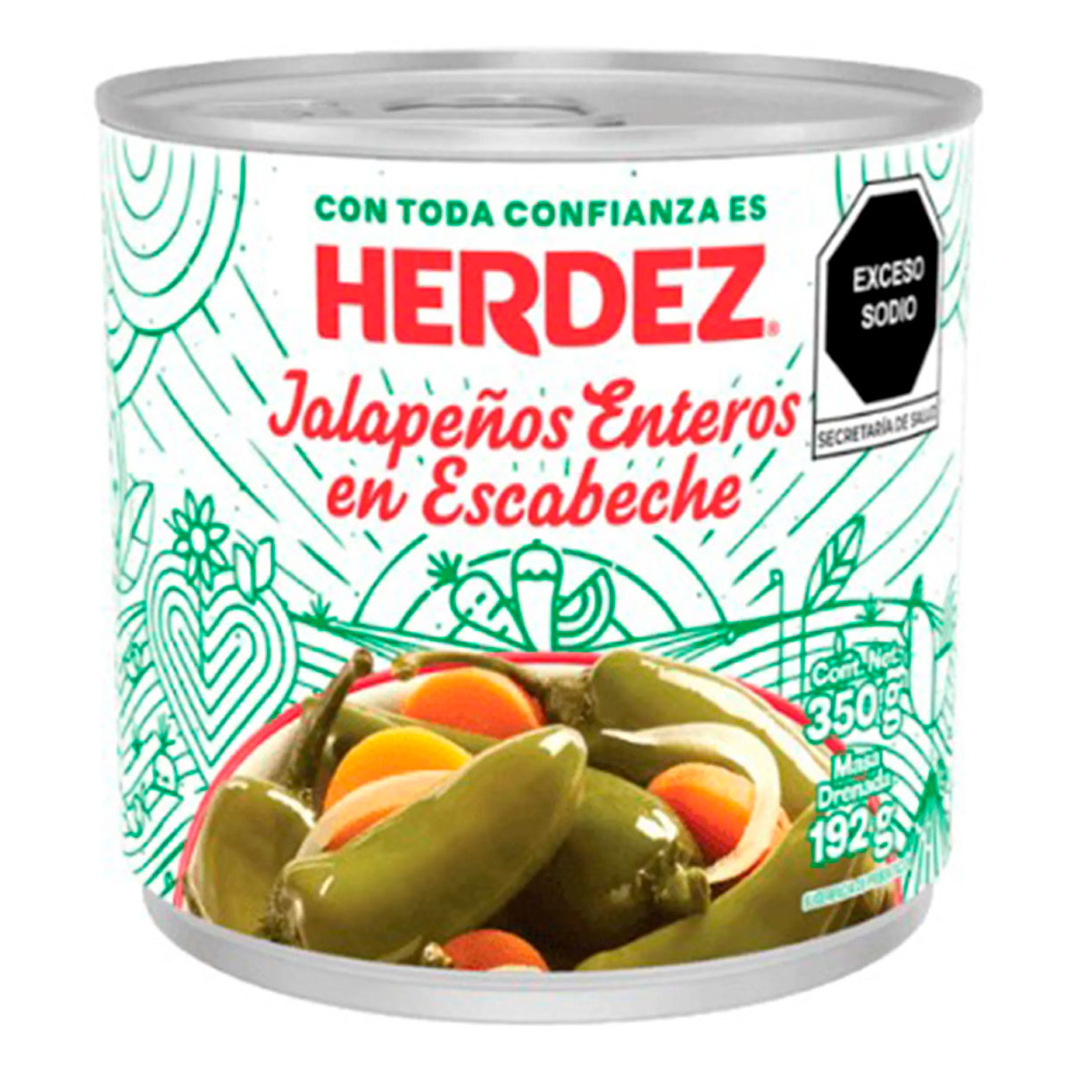 Chiles Herdez Jalapeños 350 GRS