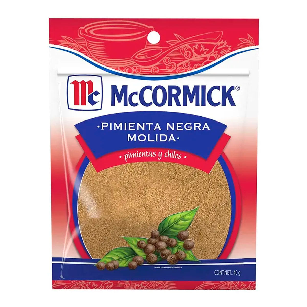 Especias Mccormick Pimienta Negra Molida 40 GRS