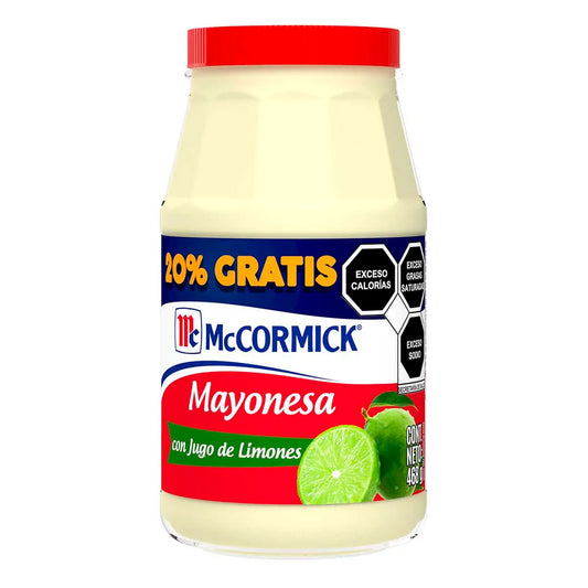 Mayonesa Mccormick Con Limón 390 GRS