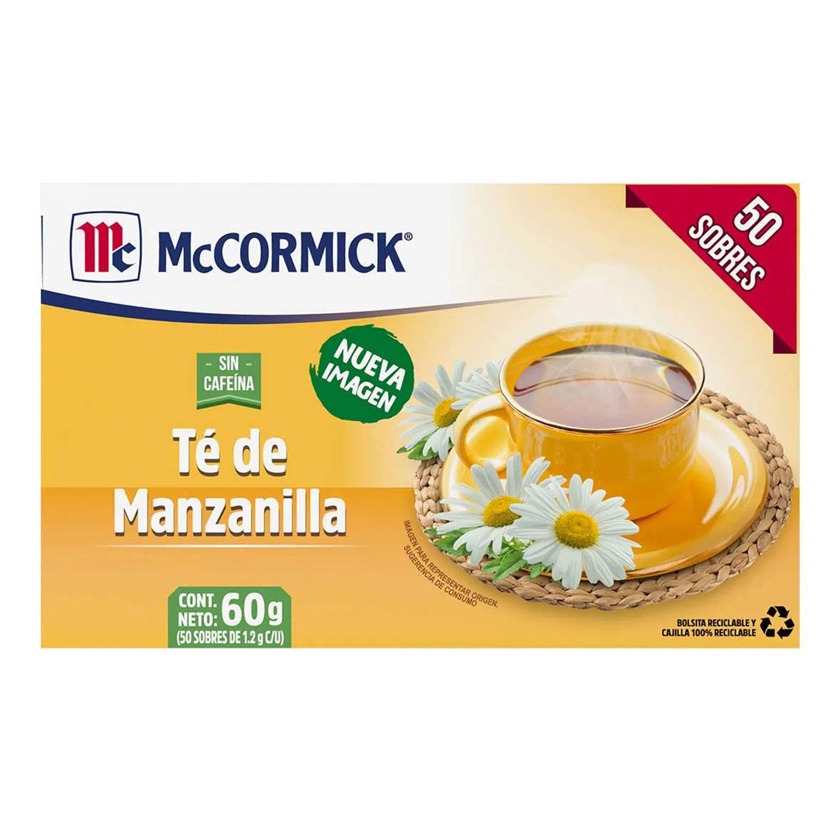 Té Mccormick Manzanilla 50 PZS