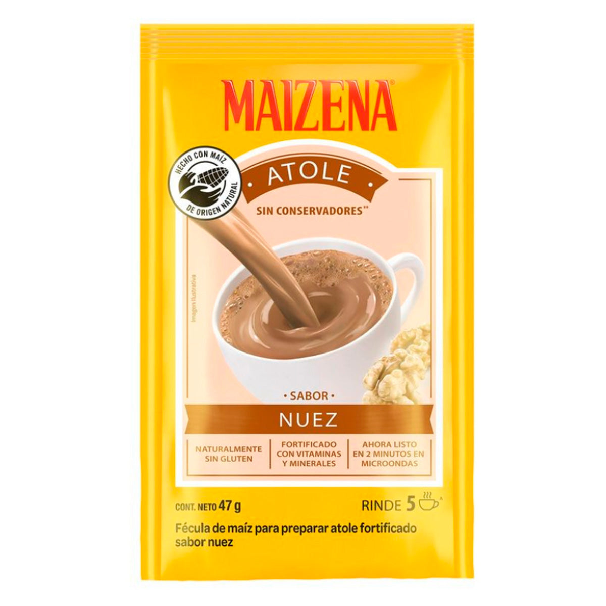 Atole Maizena Nuez 47 GRM