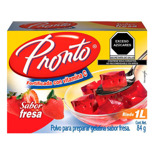 Gelatina Pronto Fresa 84 GRS