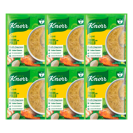 Sopa Knorr Fideos Con Pollo 95 GRS