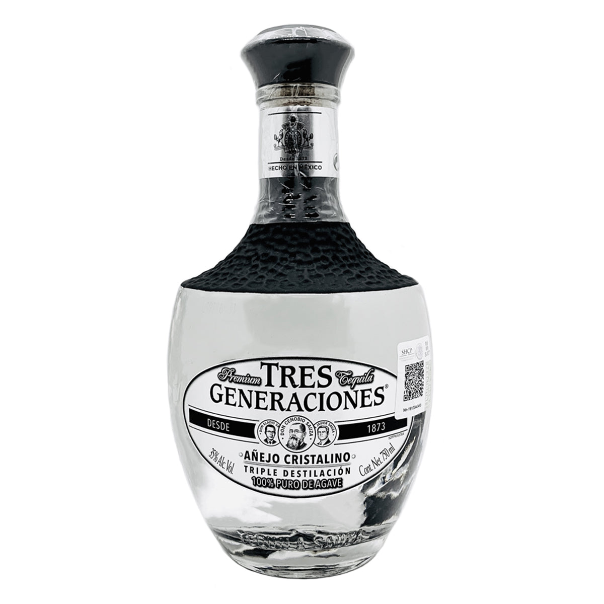 Tequila 3 Generaciones Cristalino Añejo 750 MLL Basicos