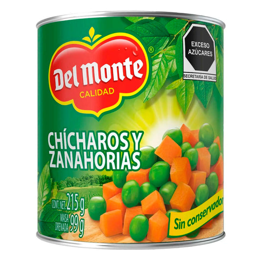 Chicharos Con Zanahoria Del Monte 215 GRS