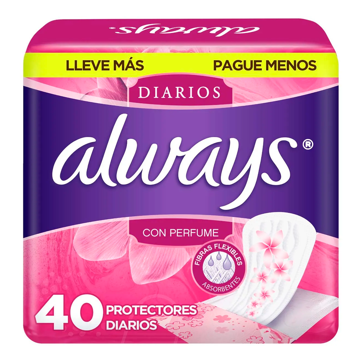 Panty P.Always Diarios C/Perfume P.Always Diarios 40 PZS