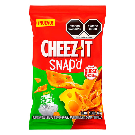 Botana Cheez-It Snap'D Crema Y Cebolla 42 GRS