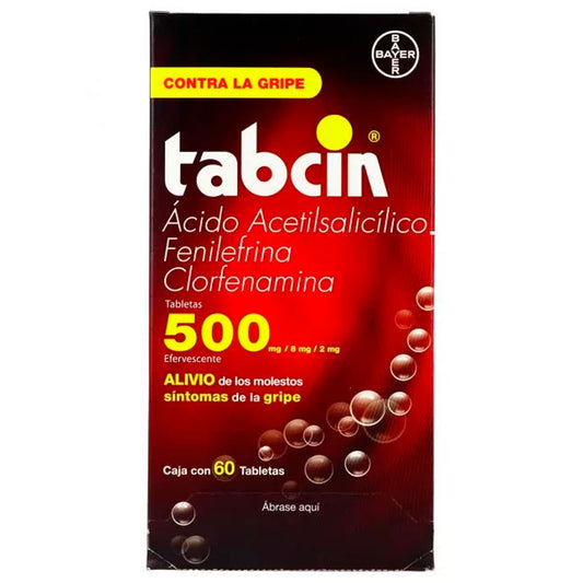 Medicamento Tabcin Efervescente 500Mg Rojo 60 PZS