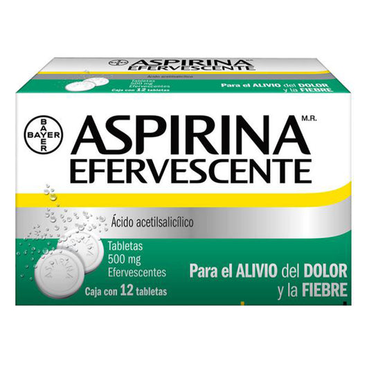 Medicamento Aspirina Efervescente 12 PZS