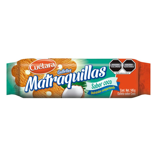 Galleta Cuetara Matraquilla Coco 145 GRS