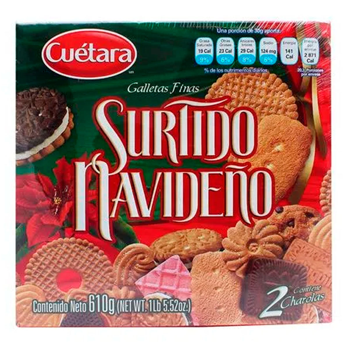 GALLETAS CUETARA SURTIDO 610 GRS