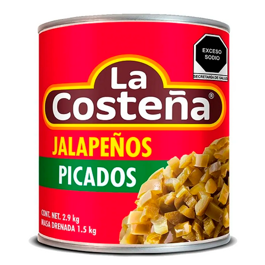 Chiles Jalapeño Picados La Costeña 2.9 KGS
