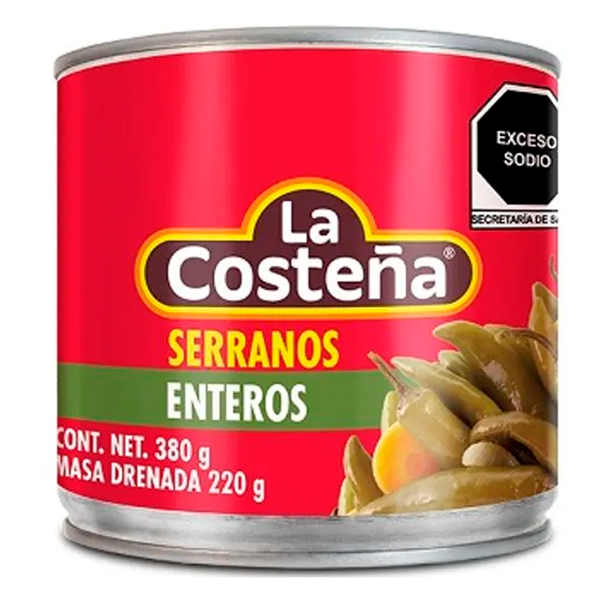 Chiles Serranos La Costeña 380 GRS