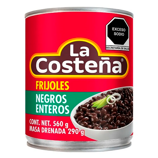 Frijol La Costeña Negros Enteros 560 GRS