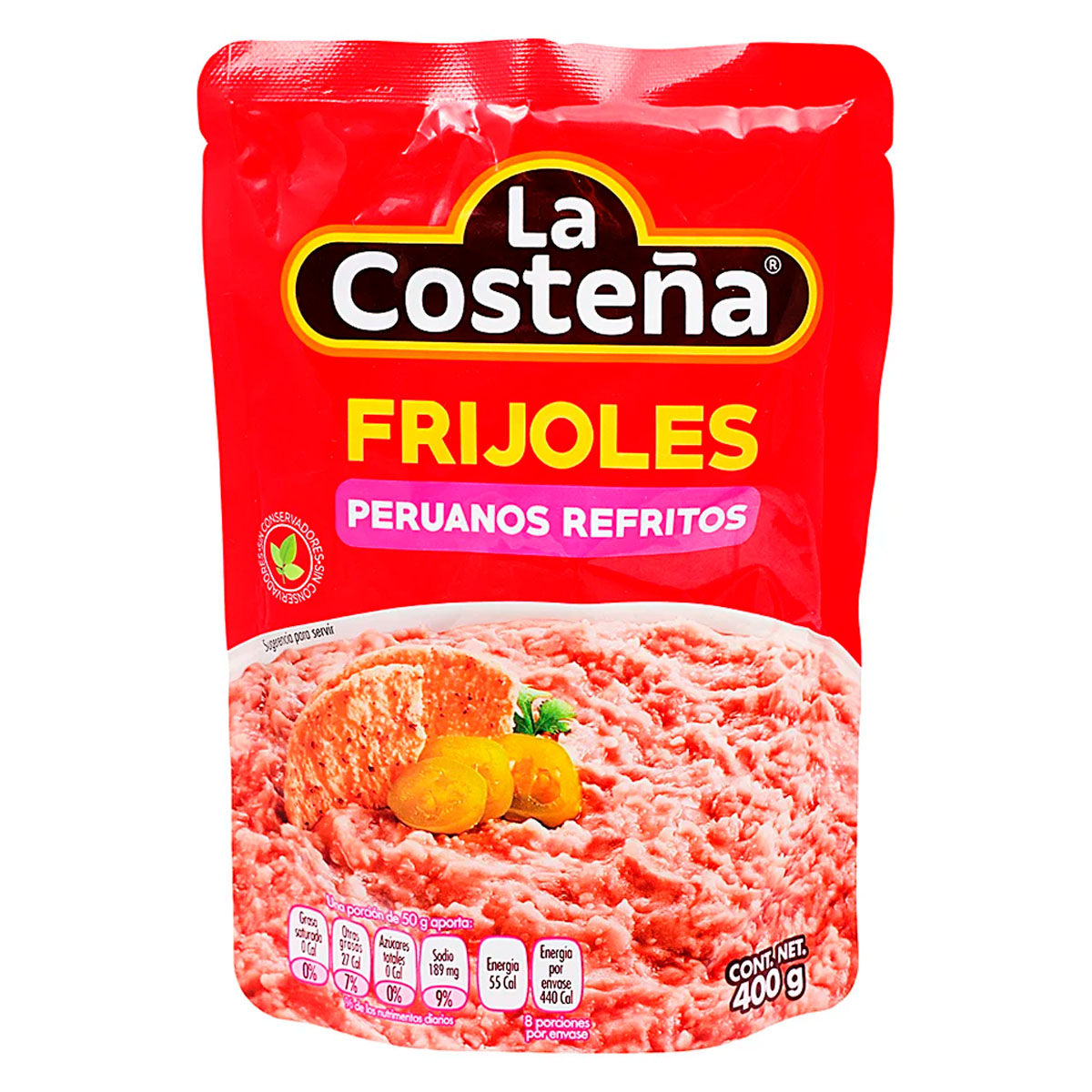 Frijoles La Costeña Peruano Refrito 400 GRS