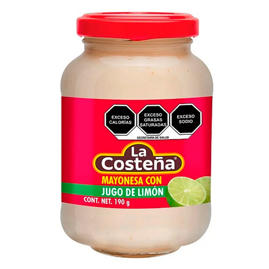 Mayonesa Costeña Limon 8 C/Limon 190 GRS