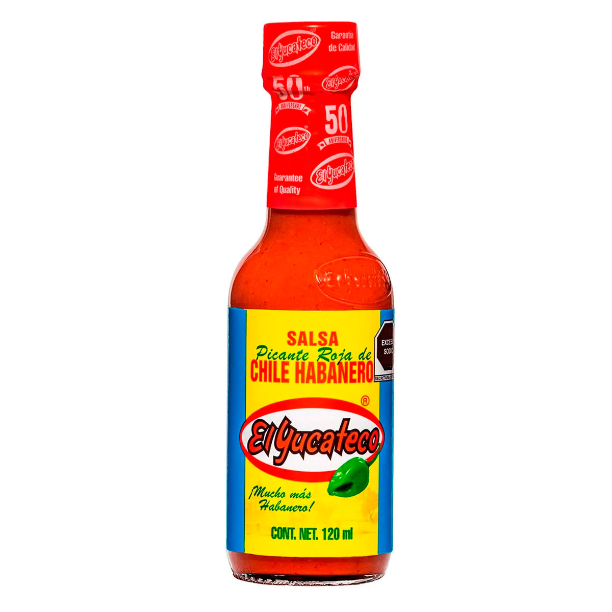 Salsa El Yucateco Roja Habanera 120 MLL