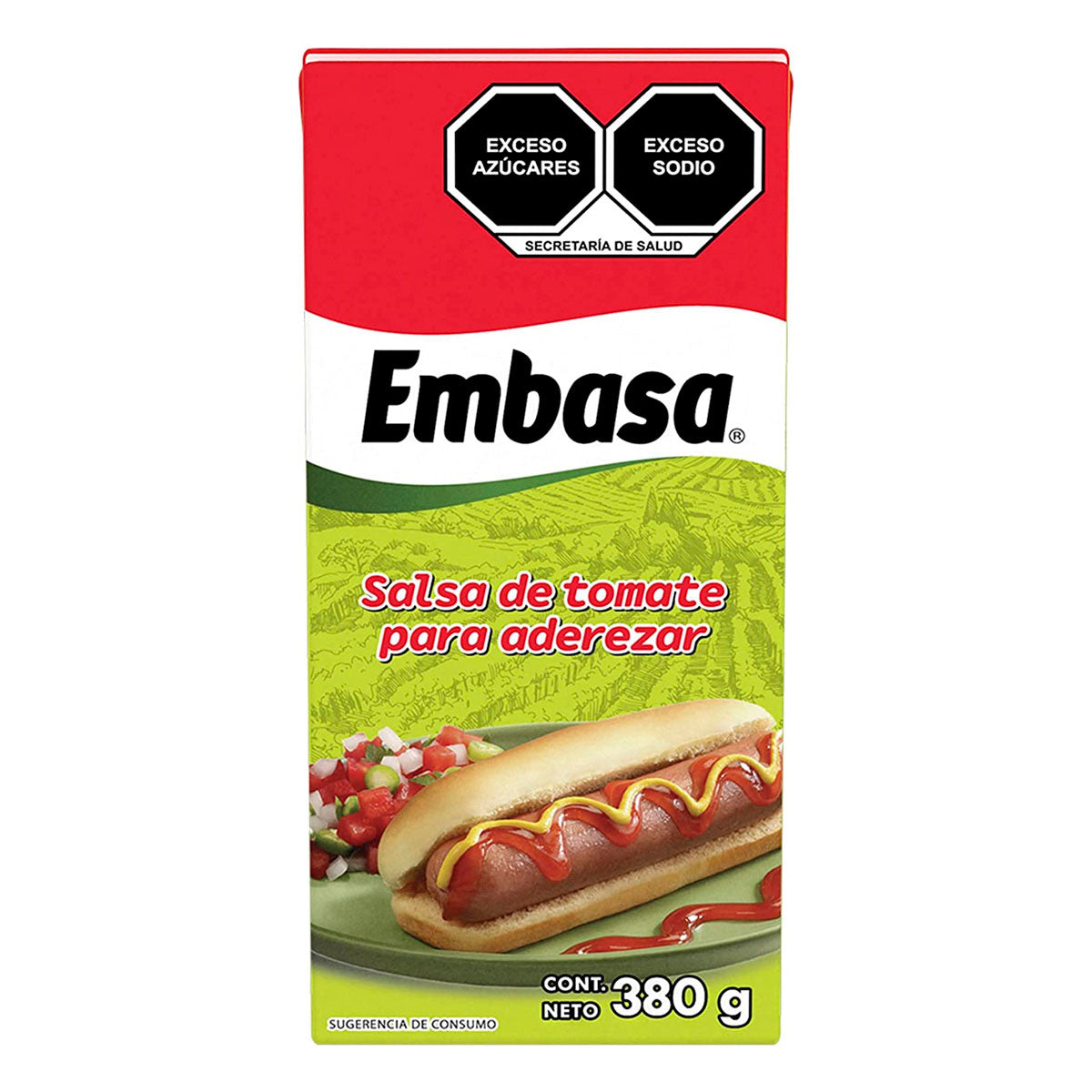 Salsa Catsup Embasa Tetrapack 380 GRS