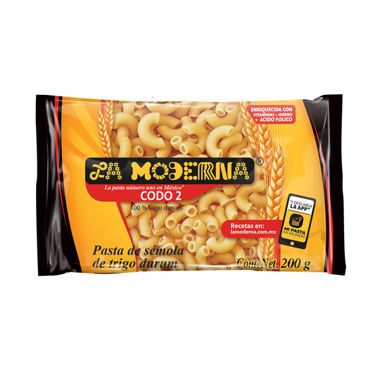 Pasta Codo 2 La Moderna 200 G