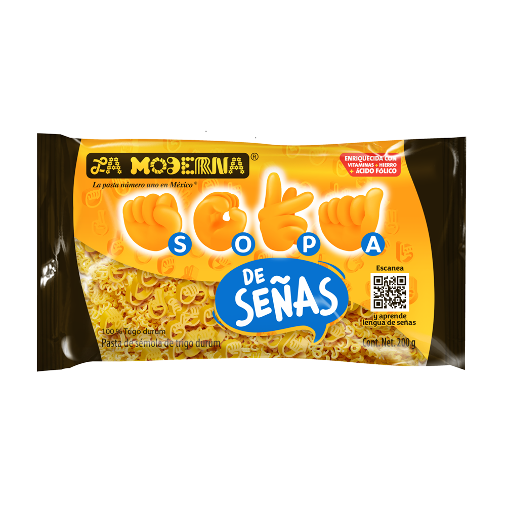 Pasta Sopa De Señas La Moderna 200 G