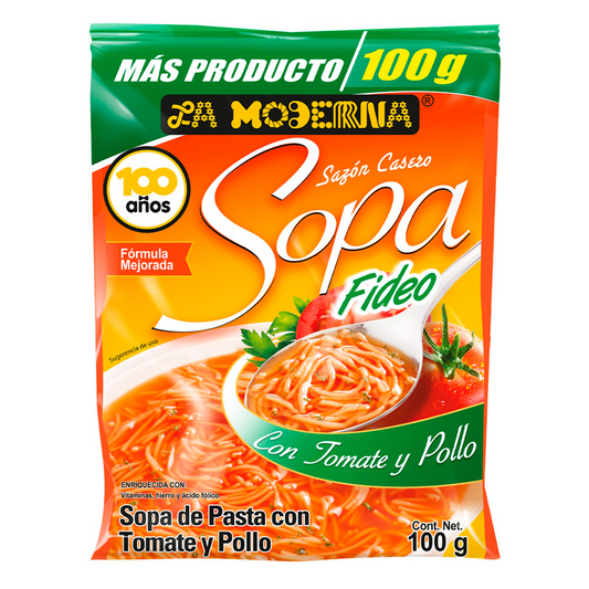 Sopa Moderna Fideo 100 GRS