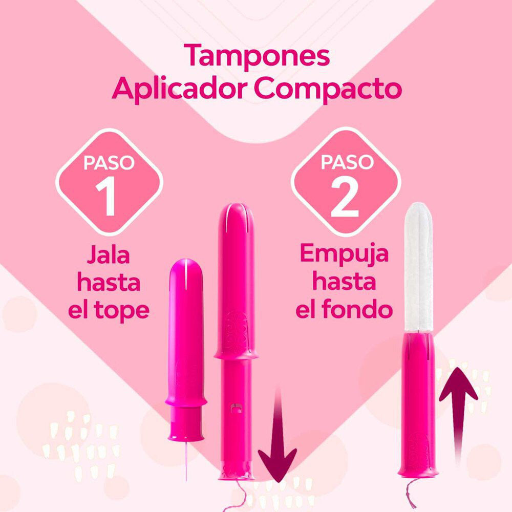 Tampones Saba Regular con Aplicador Compacto 10 pzas