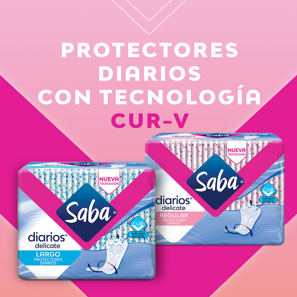 Protectores Saba Diarios Delicate Largos 50 piezas