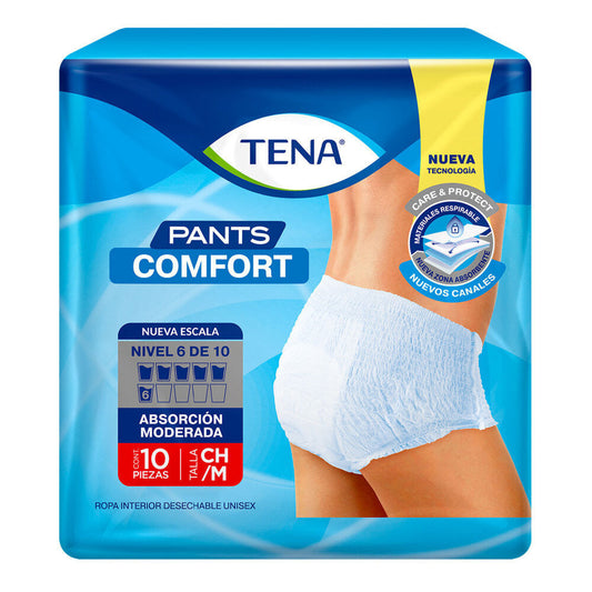 Ropa interior desechable TENA Pants Comfort Talla:M 10 piezas