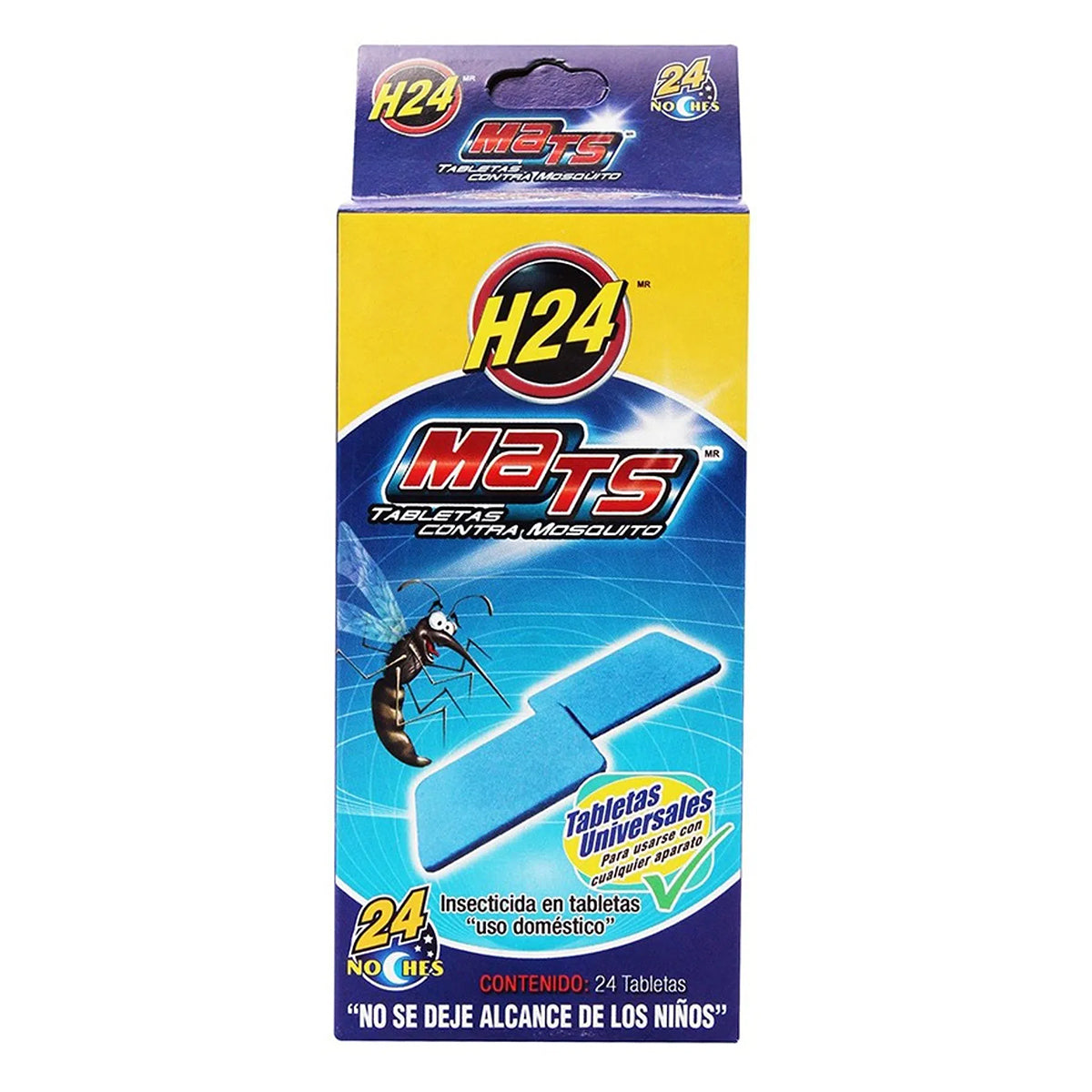 Insecticida H-24 Mats Repuestos 24 PZS