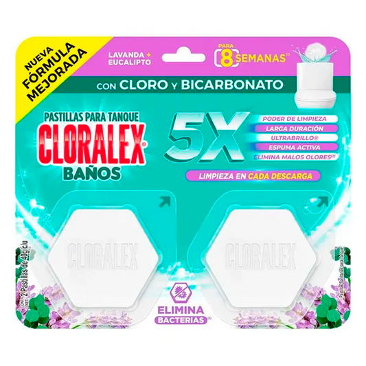 Past Cloralex Baños Lavanda/Eucalipto Cloralex 40 GRS
